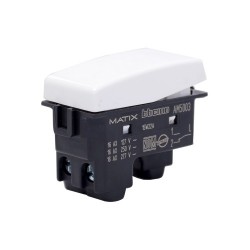 BTICINO Interruptor sencillo matix 3 vías, 9/24, 16A, 250V,blanco