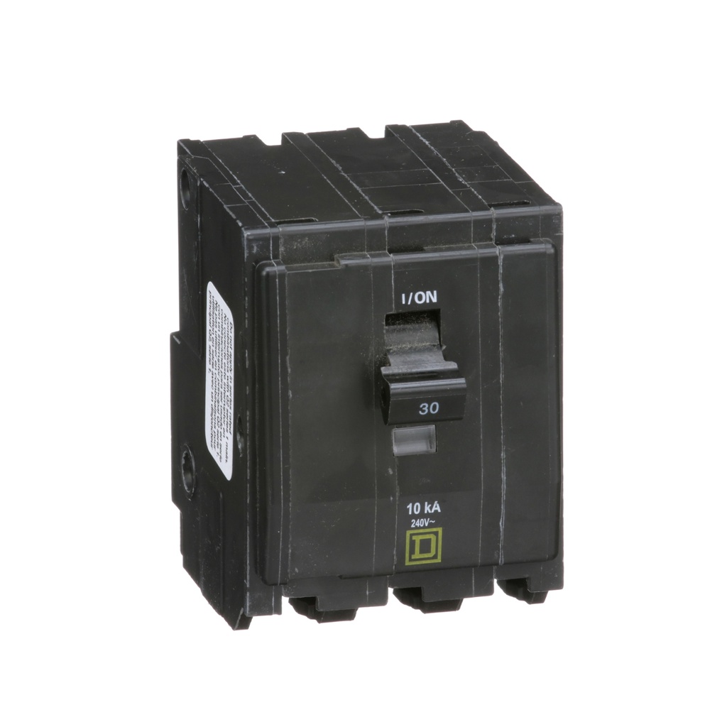 Breaker termomagnético de enchufar QO330, 3P, 30A, 120/240V, 10kA