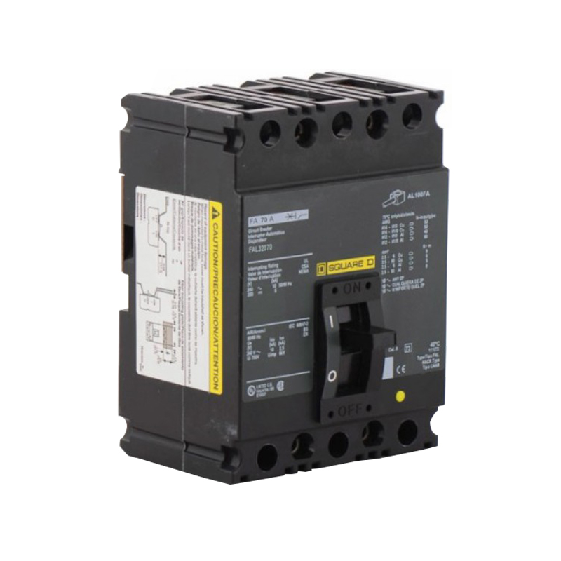 Breaker termomagnético industrial FAL32070, 3P, 70A 240V 10kA