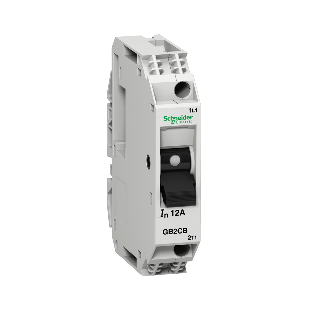 Breaker termomagnético para riel DIN, GB2, 1P, 3A, Icu 3kA @ 240V, TeSys