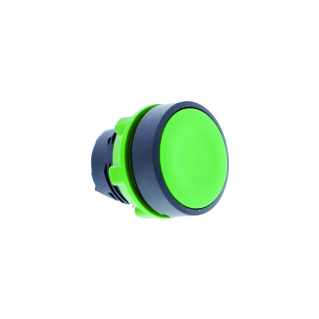 Cabeza para pulsador no luminoso, verde, 22mm, Harmony XB5