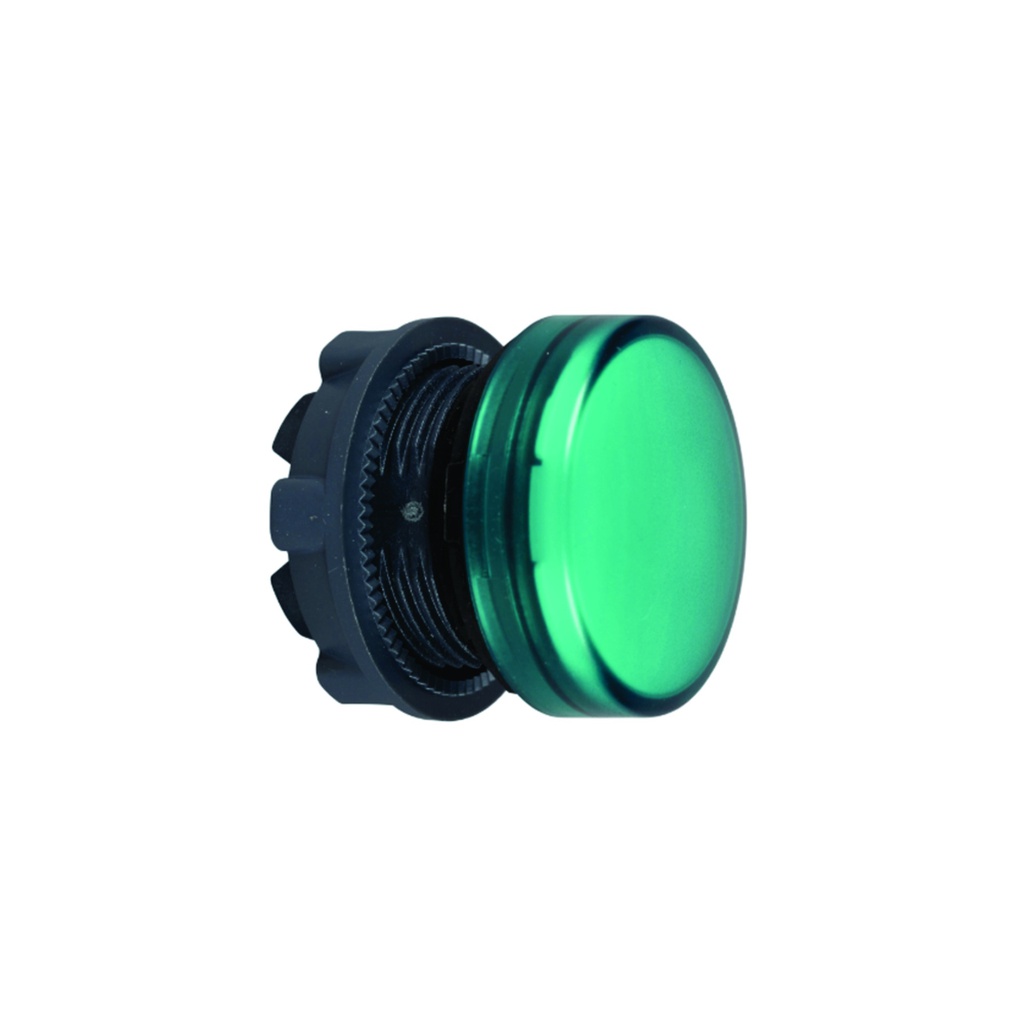 Cabeza para luz piloto LED integrado, 22mm, verde, Harmony XB5