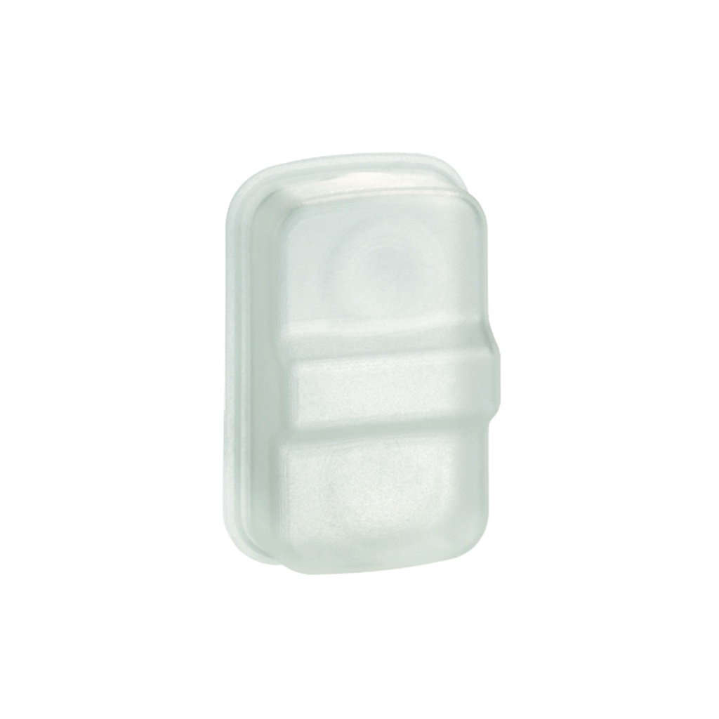 Protector plástico para pulsador doble, rectangular, transparente, Harmony XB5 y XB4