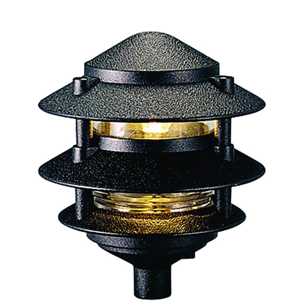 PROGRESS Luminaria Pagoda para jardín housing negro