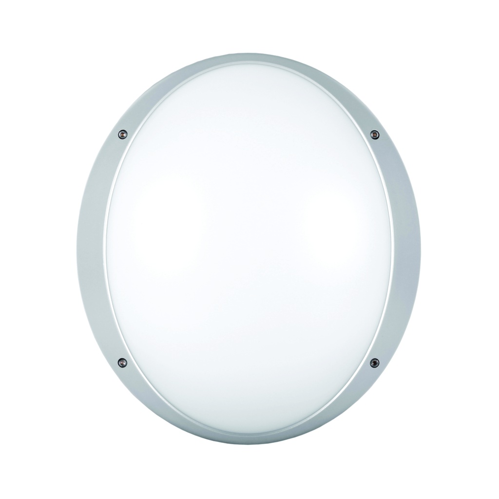 SYLVANIA Luminaria Brio de pared ovalada para bombillo rosca E27, IP66,housing blanco