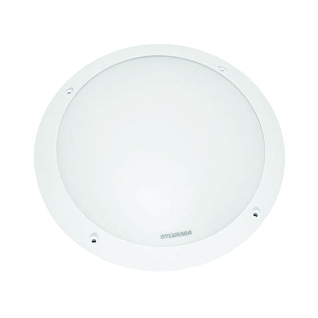 SYLVANIA Luminaria Brio plafón redondo para 1 bombillo rosca E27, housing blanco,  IP66