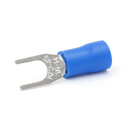 Terminal en U aislado SV2-4 azul para cable 16-14 AWG