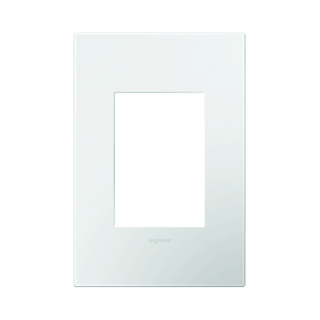 LEGRAND Adorne Placa 1 Gang, 3 módulos, blanco brillante