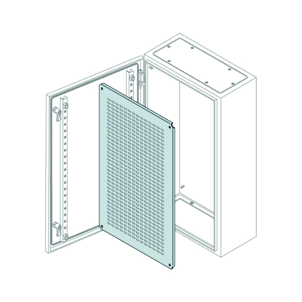 GN606040  Armario superficie metálico ip66 600x600x400mm puerta