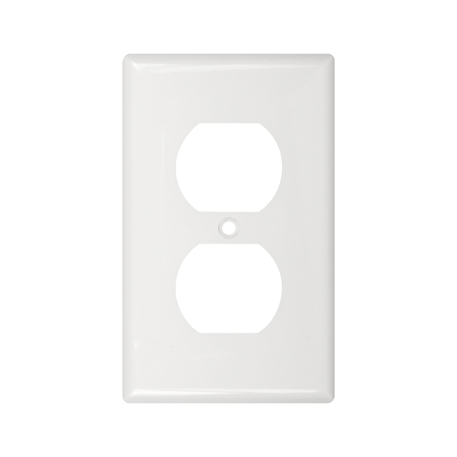 Placa interruptor doble blanco, UL
