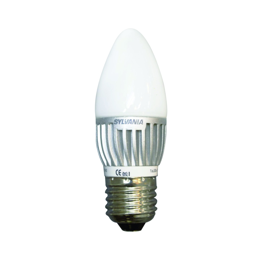 SYLVANIA Bombillo LED tipo torpedo ECO, 3W, 200Lms, 120-277V, 6500K, luz blanca, rosca E27