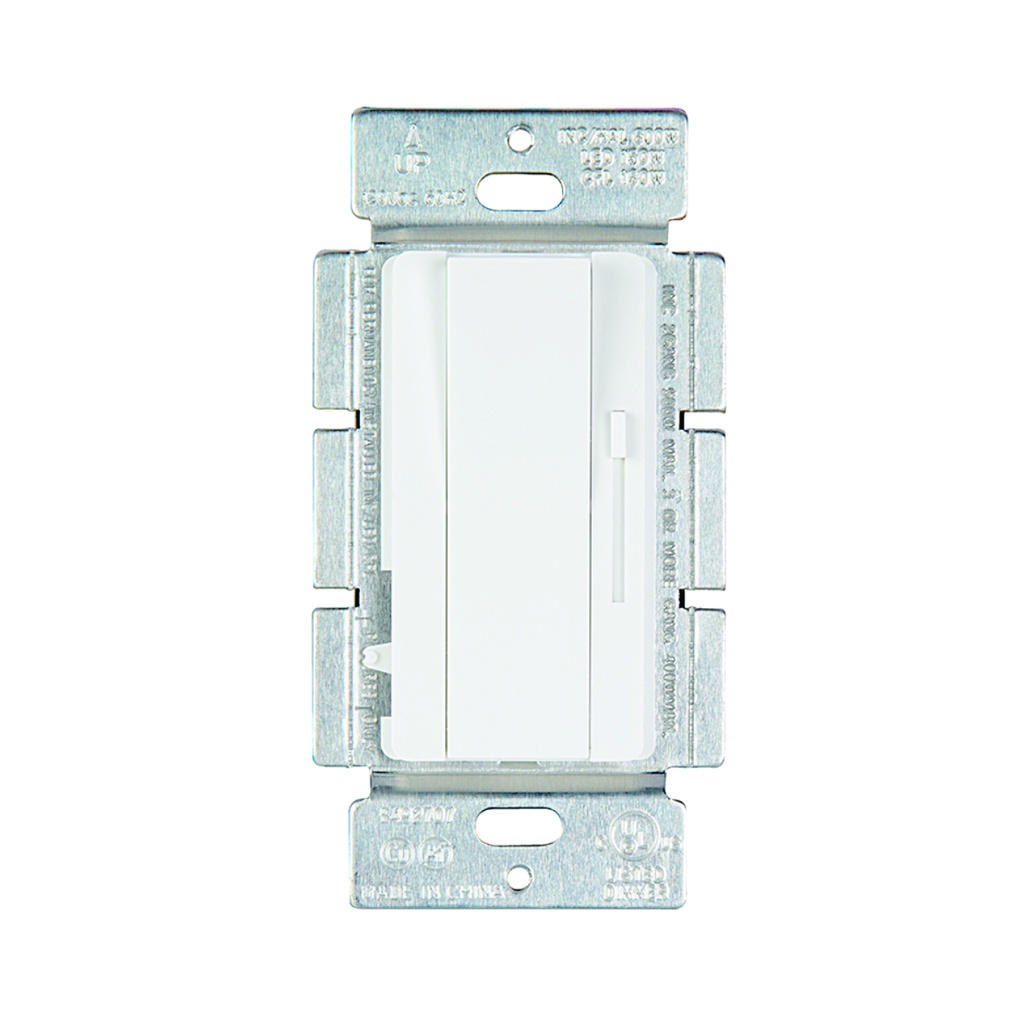 Dimmer e interruptor para CFL y LED, 120V, 150W, dimeable, 3 way,blanco, UL