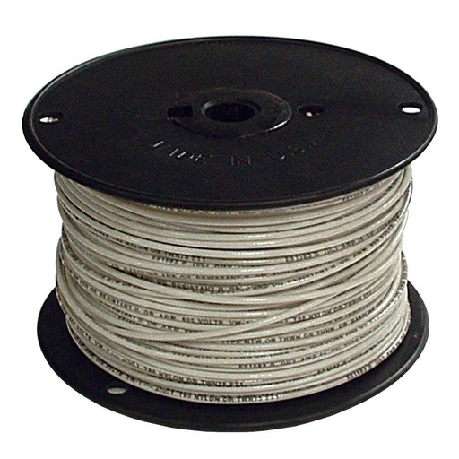 [CAB.01.056] [027033B-B] Cable THHN 12 Awg blanco bobina 152.4 metros