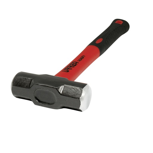 [HER.04.472] URREA Mazo de acero octagonal 3lb mango fibra de vidrio de 15 1/4"