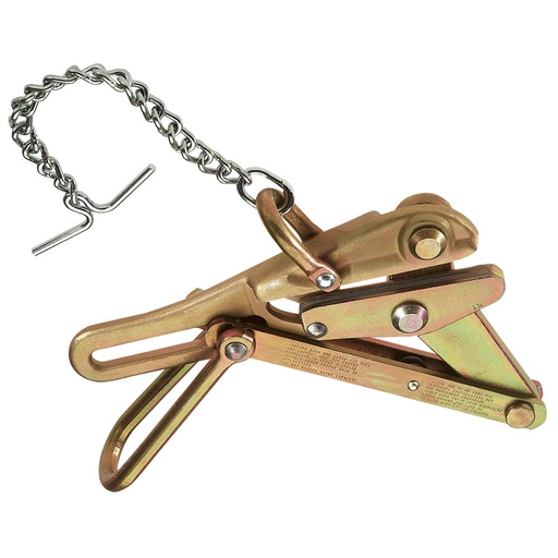 [HER.01.086] KLEIN Comelón tipo chicago con cadena tipo "L" Bell-System para cable de 5,54 mm a 13,97 mm para carga máxima de 8000 libras