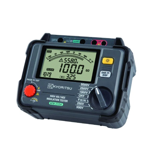 [HER.03.177] [3125A] KYORITSU 3125A Probador de la resistencia del aislamiento para alto voltaje AC/DC de 250V a 5000V