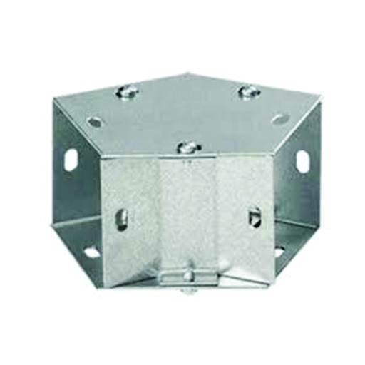 [CAN.11.051] [44HSL-GV] Codo 90 ̊ galvanizado de 4" para ducto cuadrado