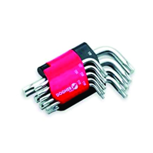 [HER.04.076] DOGHER Juego de llaves Torx 10 a 50 de 9 Piezas