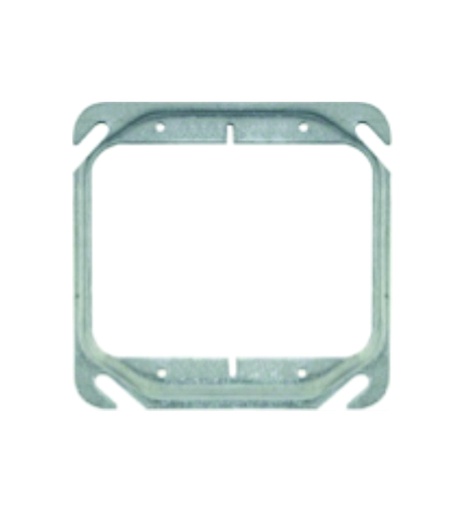 [WIR.04.042] [777] Placa adaptador para caja de 4"x4" a 2 gang raised