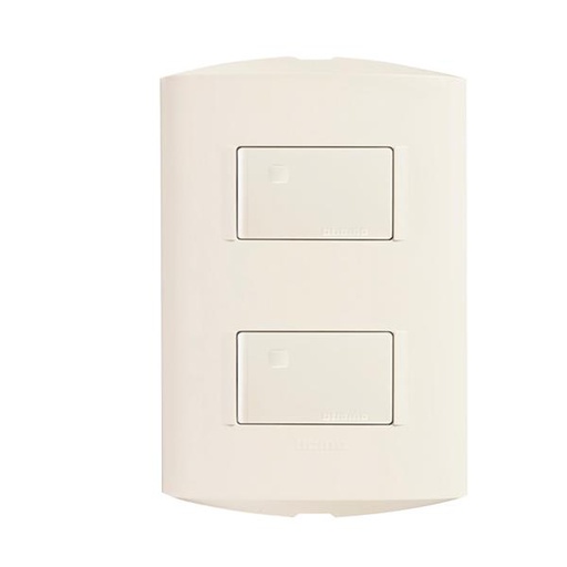[WIR.03.012] BTICINO Interruptor doble 15AMP marfil