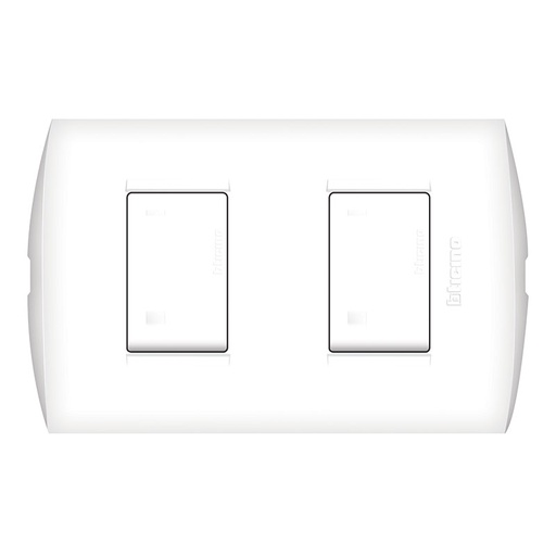 [WIR.03.005] [AE2201EB] BTICINO Interruptor doble 3 vias 15AMP blanco