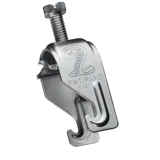 [CAN.11.323] [CPC050] Abrazadera galvanizada para cable 0.65" → 0.89" y tubo de ½"