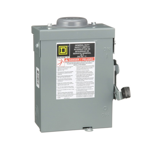 [DIS.01.667] Interruptor de seguridad DU321RB, 3A, 240V, Nema 3R