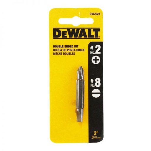 [HER.08.036] DEWALT Punta para atornillar doble No.2 phillips y No.8 plana