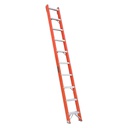 LOUISVILLE FH1010 Escalera de fibra de vidrio 1 sección 10' 300lbs