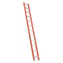 LOUISVILLE FH1012 Escalera de fibra de vidrio 1 sección 12' 300lbs