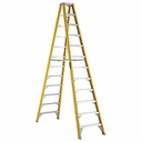 LOUISVILLE FM2012 Escalera de fibra de vidrio tipo "A" doble 12' 250lbs