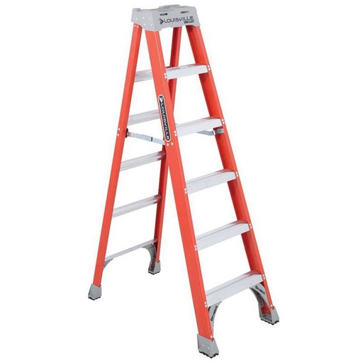 [HER.04.092] LOUISVILLE FS1506 Escalera de fibra de vidrio tipo "A" 6' 300lbs