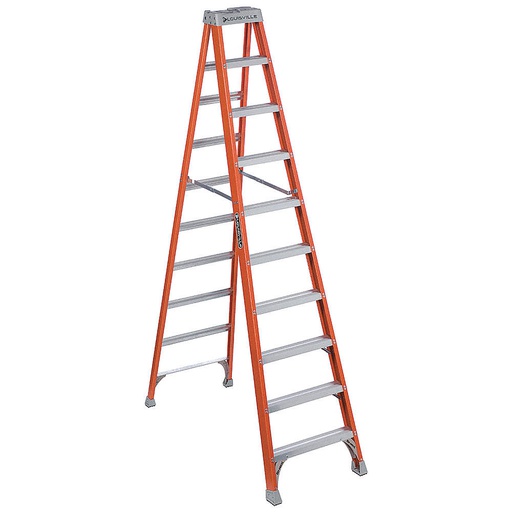 [HER.04.025] LOUISVILLE FS1510 Escalera de fibra de vidrio tipo "A" 10' 300lbs
