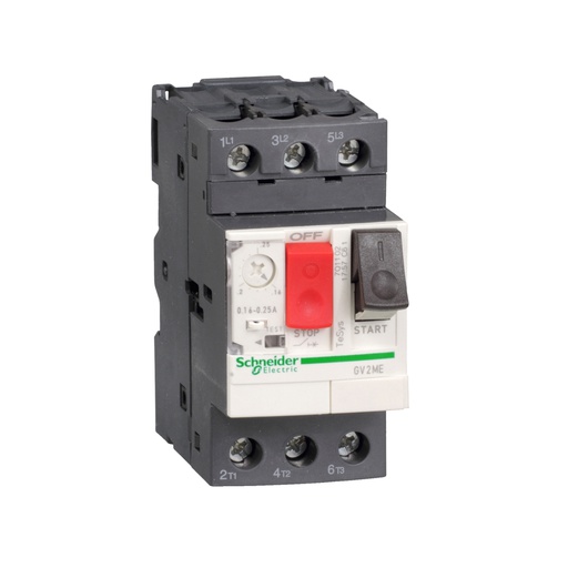 [AUT.01.453] [GV2ME16] Guardamotor termomagnético GV2-ME con terminales de abrazadera de tornillo, 3P/3d, 9-14A, TeSys