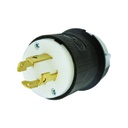 HUBBELL HBL2721 Enchufe Twist-Lock® industrial, 3P, 30A, 4H, 250V L15-30P, terminal de tornillo