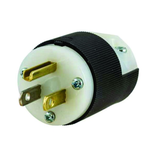 [WIR.02.018] [HBL5266C] HUBBELL HBL5266C Enchufe Insulgrip industrial entrada recta2P, 15A, 3H, 125V