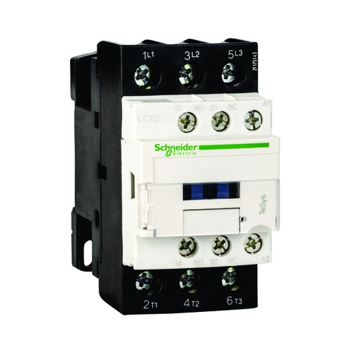 [AUT.01.282] [LC1D25FE7] Contactor 25A, 3P, bobina de 115V AC, AC-3 <=440V, 60HZ, 1NA+1NC, TeSys D