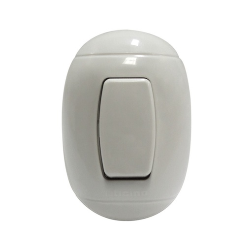 [WIR.03.128] [MK210] Interruptor sencillo superficial 15A, 125V, blanco