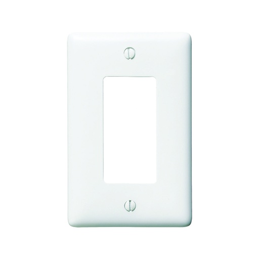 [WIR.03.231] HUBBELL NP26W Placa para interruptor decorativo sencillo 1/8", 1 gang, blanco