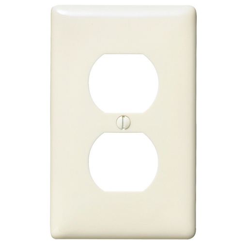 [WIR.03.287] HUBBELL NP8LA Placa para interruptor doble de 1/8", 1 gang, light almond