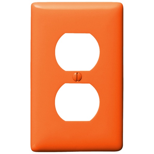 [WIR.03.285] HUBBELL NP8OR Placa para interruptor doble de 1/8", 1 gang, naranja