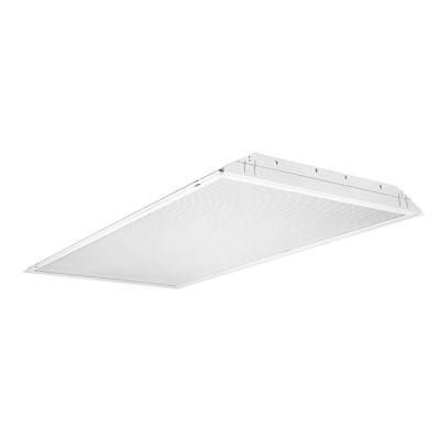 [ILU.01.1016] [PL503P2X32] SYLVANIA Luminaria fluorescente empotrada 2'x4' acrílico prismático para 2 tubos de 32W