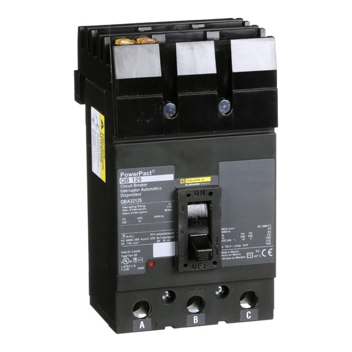 [DIS.01.516] [QBA32125] Breaker termomagnético I-Line, QBA32125, 3P, 125A, 240V, 10kA