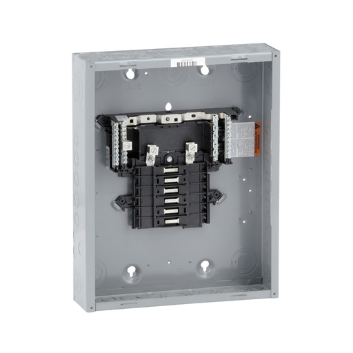 [DIS.01.071] [QO11224L125G] Centro de carga QO11224L125G, 125A, 1PH, 3W, 12SP, N1, gnd bar