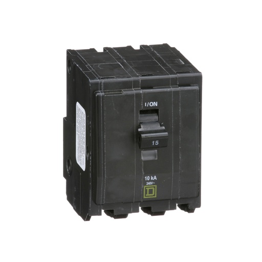 [DIS.01.355] Breaker termomagnético de enchufar QO315, 3P, 15A, 120/240V, 10kA