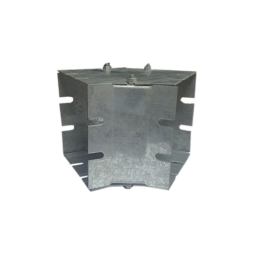 [CAN.11.052] [6645HSL-GV] Codo 45 ̊ galvanizado de 6" para ducto cuadrado
