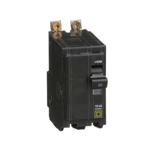 [DIS.01.238] [QOB220] Breaker termomagnético atornillado QOB220, 2P, 20A, 120/240V, 10kA