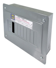 [DIS.01.124] [QOD8F] Centro de carga QOD, 8 circuitos, 2F, 3H, 120/240V doméstico / empotrable