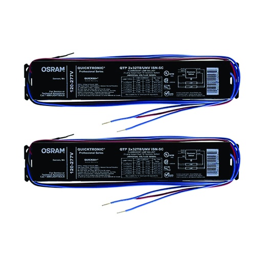 [ILU.06.072] [QTP2X32T8/UN] OSRAM Balastro 2X32W, T8, 120-277V