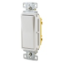 HUBBELL RSD115W Interruptor sencillo decorativo 1P, 15A, 120/277V AC, blanco